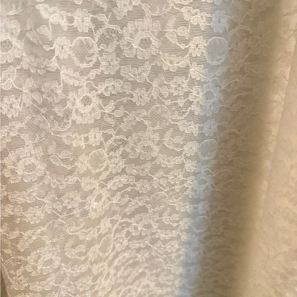 Vintage 60s Ivory Lace Slip Dress Made in USA S - Picture 5 of 13